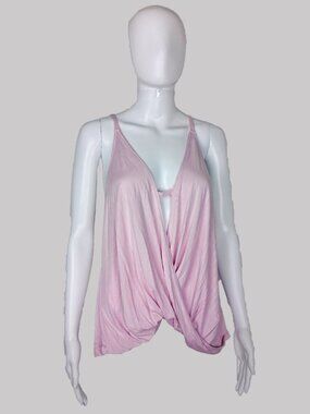 Lush Pink Cami Spaghetti Strap Tank Blouse